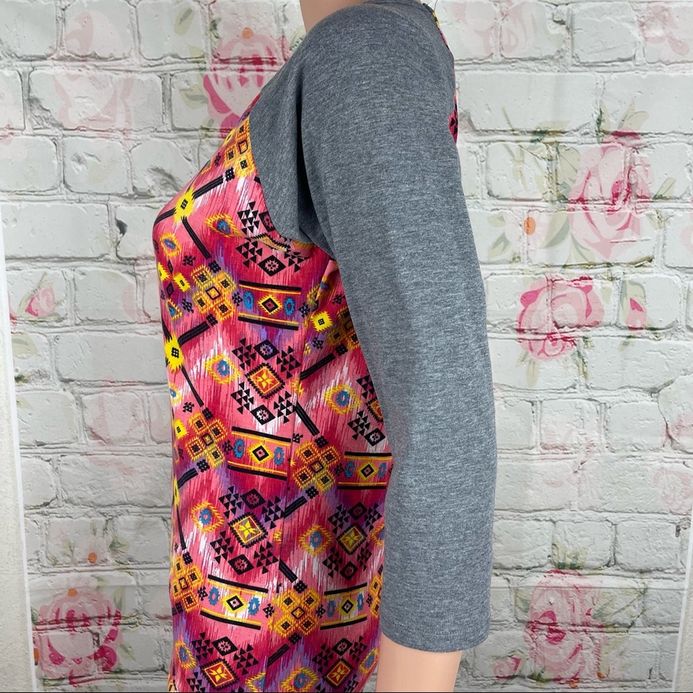 LuLaRoe XXS 3/4 sleeve T-shirt Cute print‎ - Picture 3 of 7